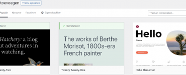 wordpress thema veranderen