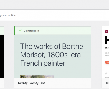 wordpress thema veranderen