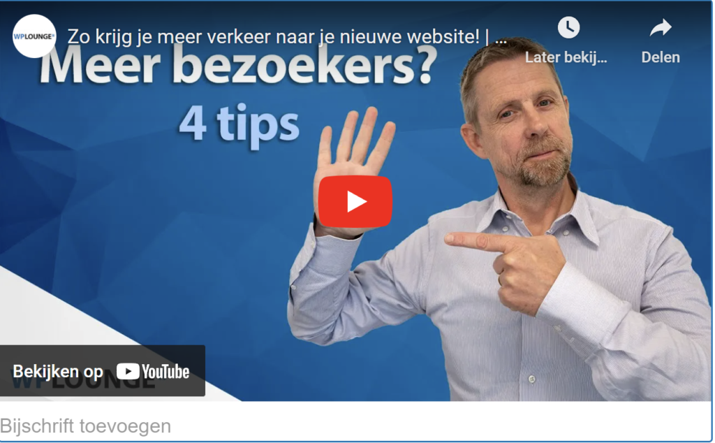 embed youtube video ingesloten