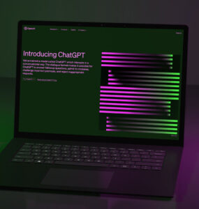ChatGPT SEO laptop openai